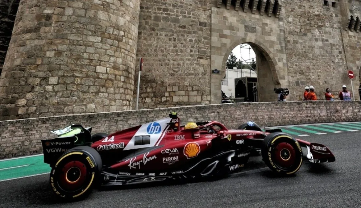 Hamilton Sets the Pace in Baku FP2